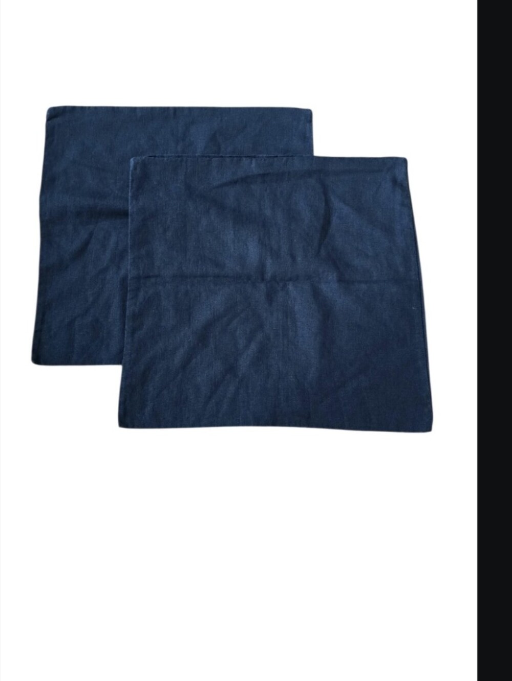 Navy Blue Accent Pillow Covers - Set of 2. 20x20
